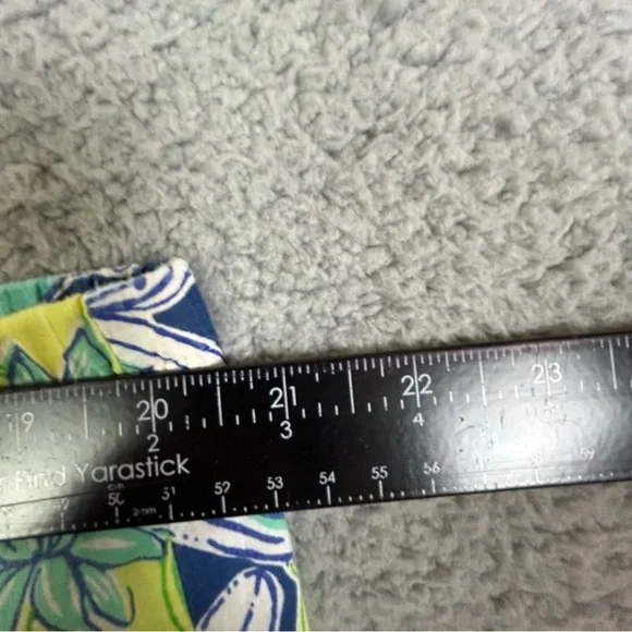 Lilly Pulitzer women’s Tropical Leaf Print PJs in Navy, Green & White size L - Picture 7 of 10